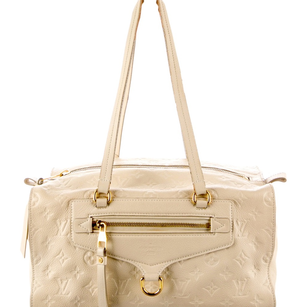 Louis Vuitton Inspiree M93416 Beige Monogram Empreinte Leather Shoulder Bag Tote